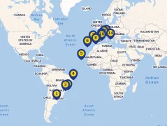 Mapa plavby