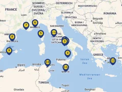 Mapa plavby